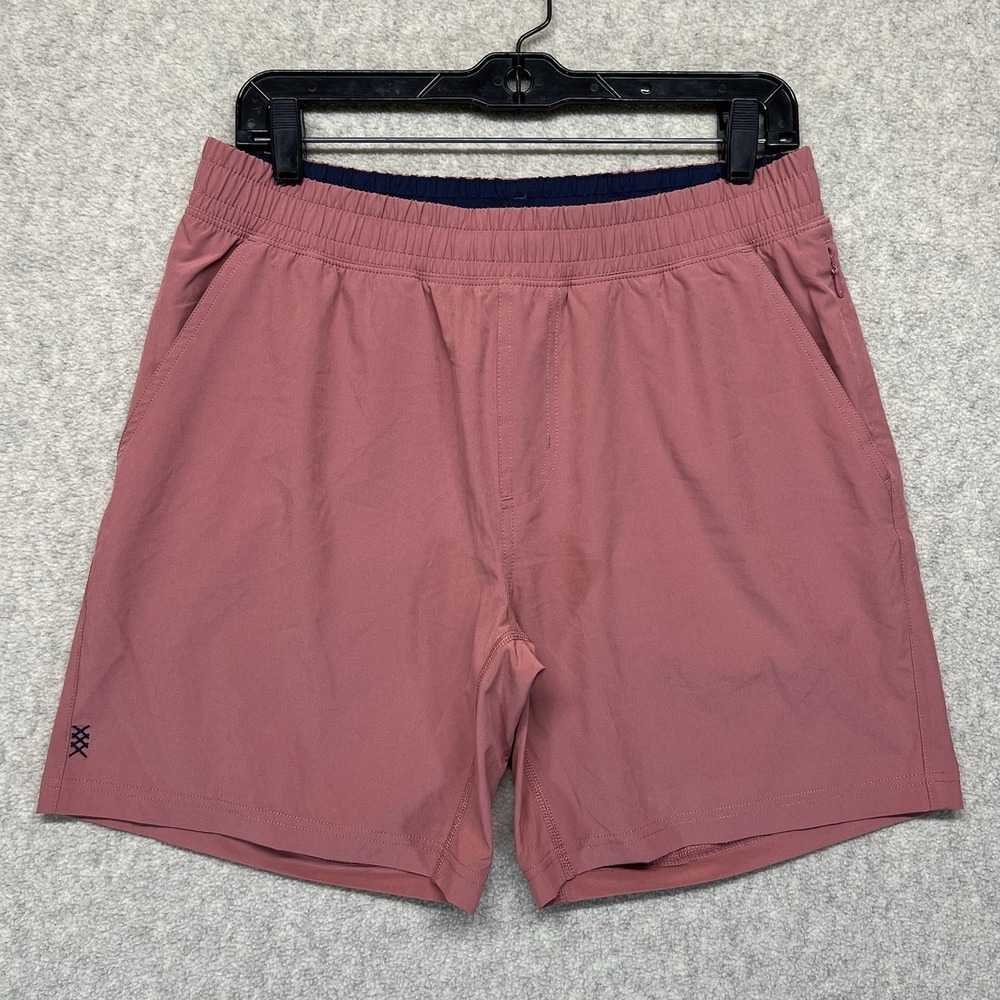 Rhone Mens‎ Medium Pink Athletic Training Shorts Lined Stretch Performance Gym